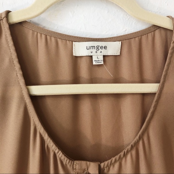 Umgee USA Hi lo dress casual lace side cutouts Lrg - Picture 7 of 9